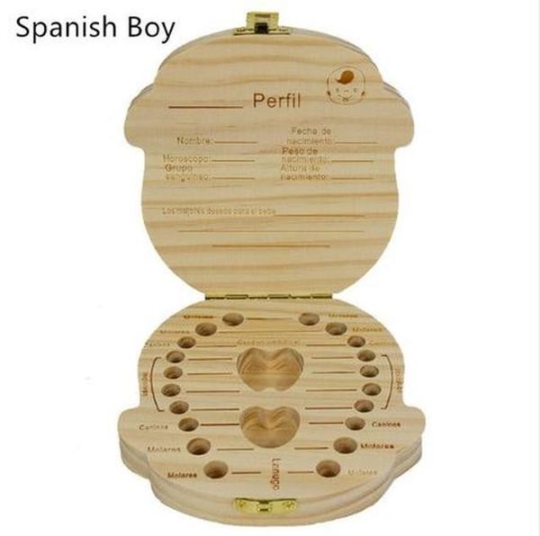 

деревянный зуб для хранения зубов для выращивания ребенка детская зубная коробка для зубчатого ящик для хранения для детских молочных зубов