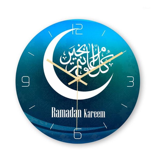 

fasting auspicious muslim pattern wall clock stereo acrylic clock bedroom living room home decoration1