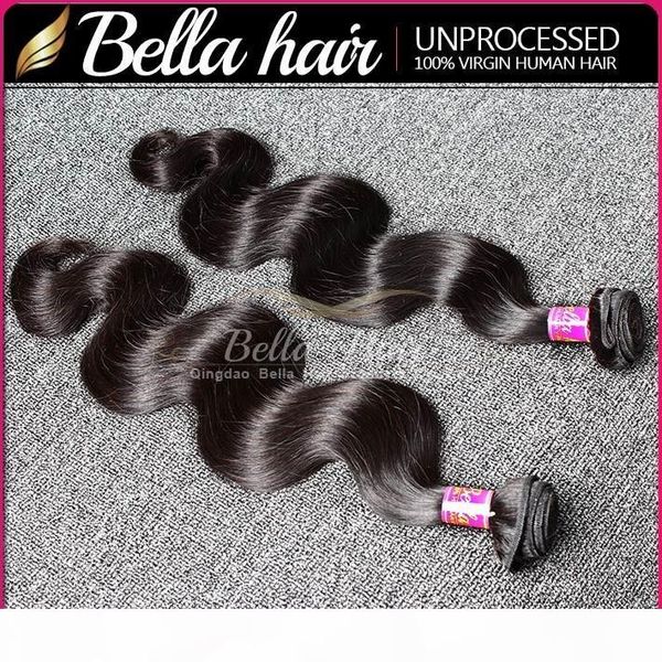 

bella hair 8a brazilian body wave hair weaves unprocessd brazilian human hair 2pcs lot natural black hair extensions ing