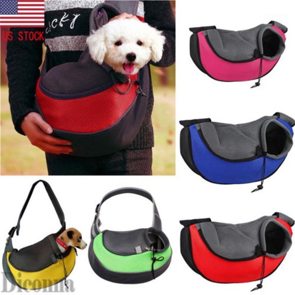 

pet dog cat puppy carrier comfort travel tote shoulder bag sling backpack s/l portable casual dog bag1