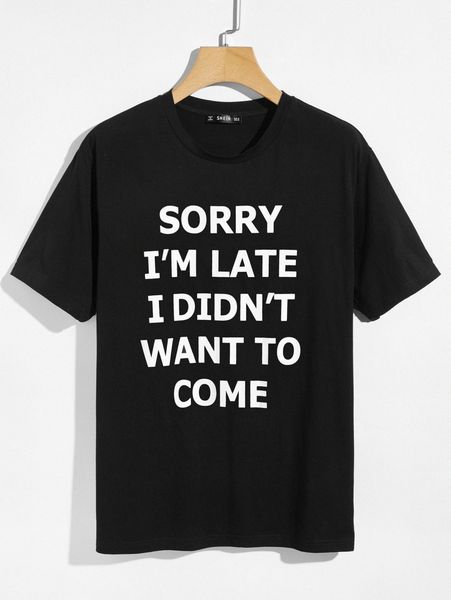 

men slogan graphic t-shirt s9rv#, White;black