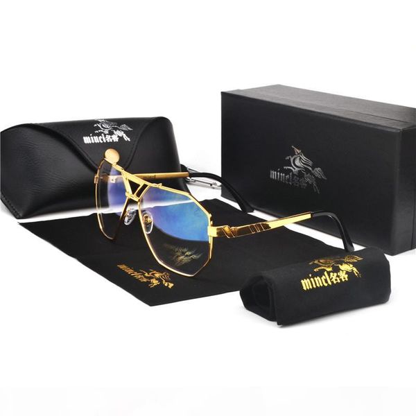 

oversized square sunglasses women men vintage square hip hop punk sun glasses metal brand ladies fashion glasses fml1, White;black