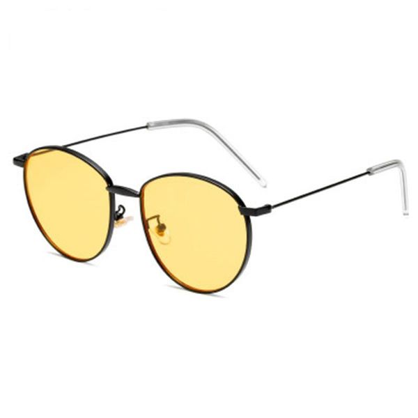 

sunglasses women uv400 cateye fashion eyes cat with metal frames, White;black