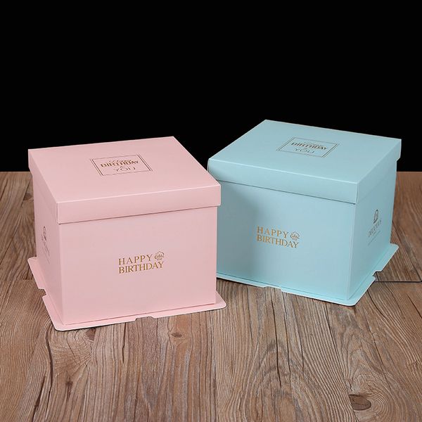 

colorful cake packing boxes clear window wedding birthday chirstmas favor cake chocolate candy gift event box case customized vt1892