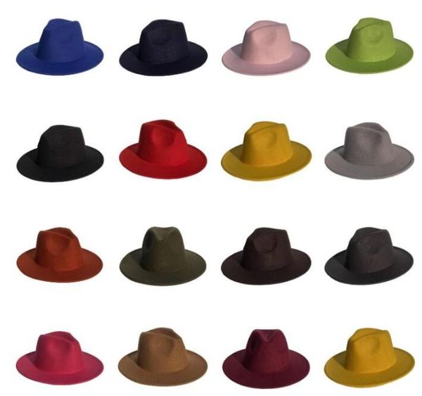

men's fedora wide brim hats wide brim british cap band wide flat brim jazz hats sunscreen hats winter spring outdoor party hat lsk1469, Yellow