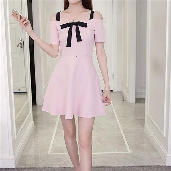 

2018 summer new chiffon midi dress bodycon korean dresses boho 2018 elegant women party vestidos short sleeve tshirt dress#j30, Black;gray