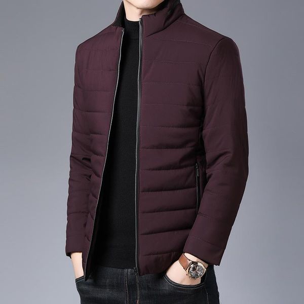 

2020 thick winter fashion brand jackets men parka streetwear korean quilted jacket puffer bubble coats mens clothing, Black