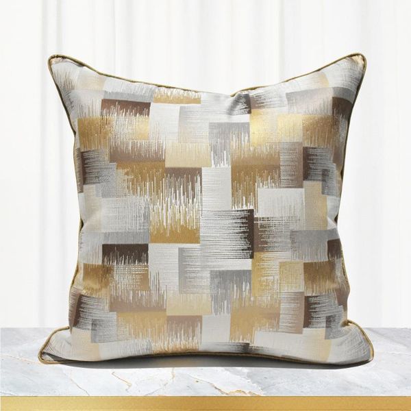 

geometric grey gold cushion cover 45x45cm sofa pillowcase home decor luxury l soft bedding throw pillow cover 50x50