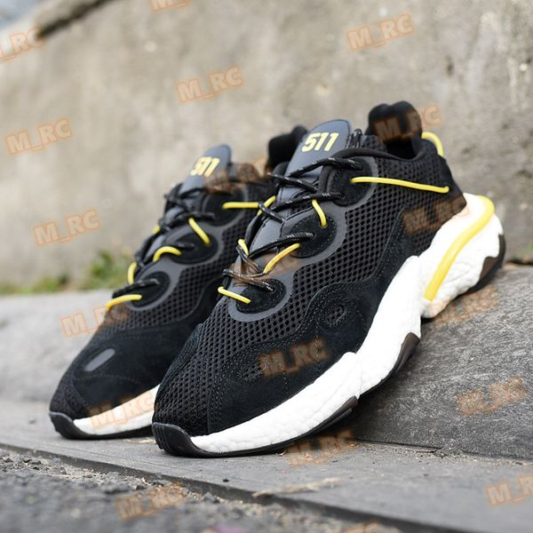 

treeperi runner 511 v1 running shoes black white yellow us 9.5 eur 43 for men shoes mrc