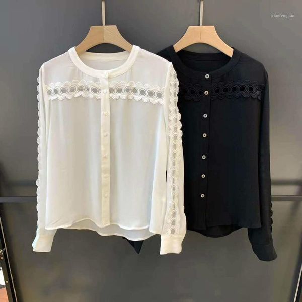 

women shirt new shirt women women's retro lace1, White