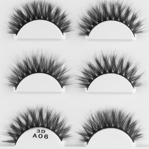 

false eyelashes 3 pairs reusable handmade 3d thick cross long voluminous wispy lashes extension makeup beauty tools