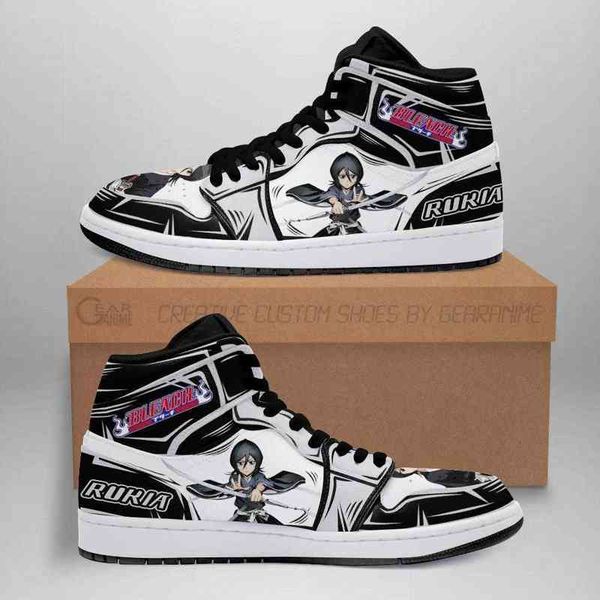 

bleach rukia anime sneakers fan gift idea, Black