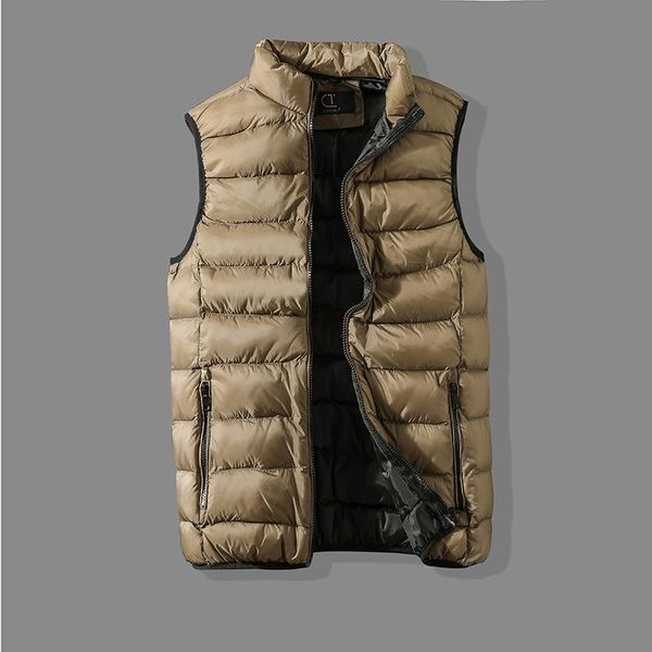 

men jacket men's vests with pockets cotton-padded male travel vest winter casual mens coats windbreaker jacket without sleeves, Black;white