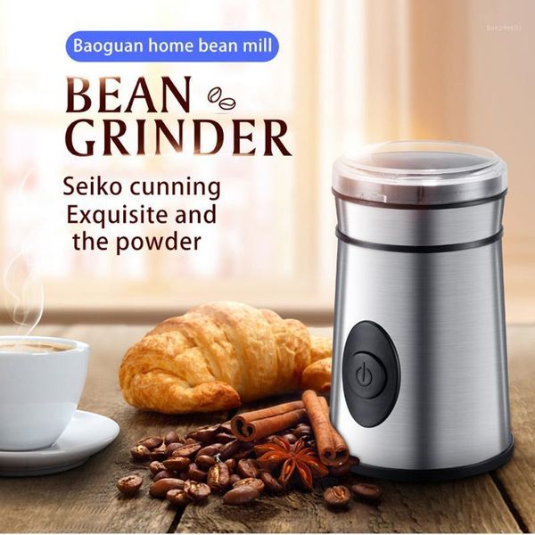 

220v electric coffee grinder mini salt pepper grinder spice powerful spice nuts seeds coffee bean grind machine for home1