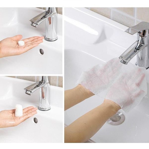 

портативный cotton путешествие сжатого полотенца сухого сжатого монет одноразового лицо полотенце расширяемой отеля мини ухода за кожу лица