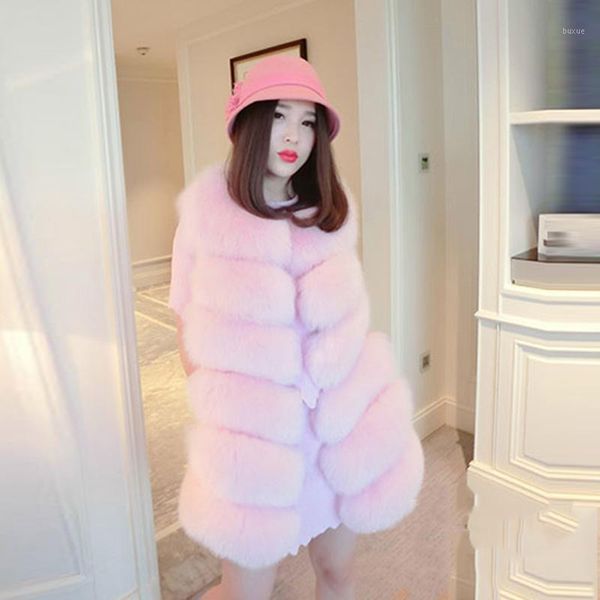 

women's fur & faux coat winter women fashion casual warm slim sleeveless vest jacket vest1, Black