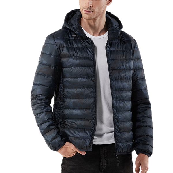 

jaycosin fashion design men's winter warm hoodie zipped thick solid fleece coat cotton-padded jacket new, Black