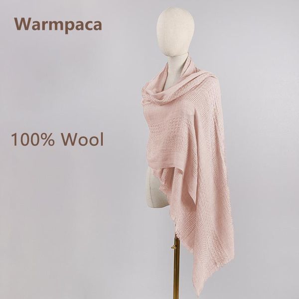 

warmpaca 100% шерсть шарф дамы платок серый персик, Blue;gray