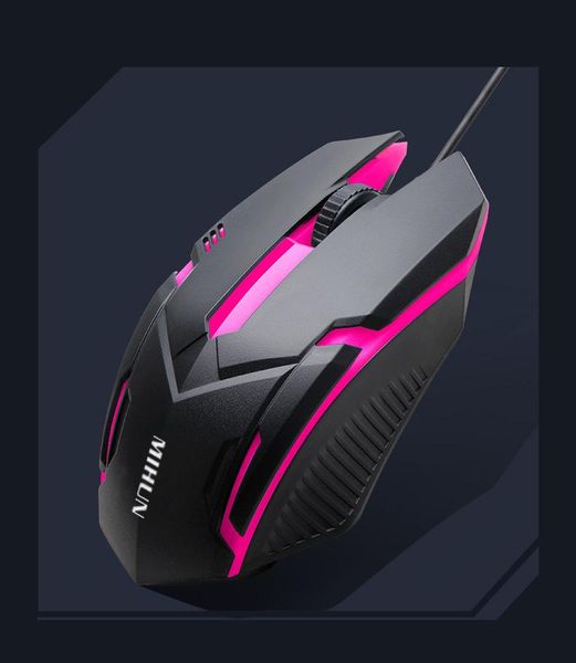 

mice business office mouse wired luminous lapcolorful glare gaming for pc