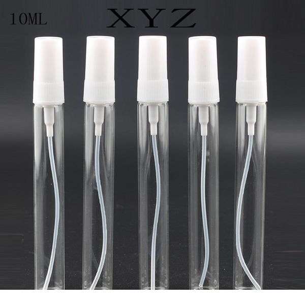 

100pcs mini transparent glass perfume bottle atomizer cosmetics container travel portable spray bottle repeatable fill bbysmf
