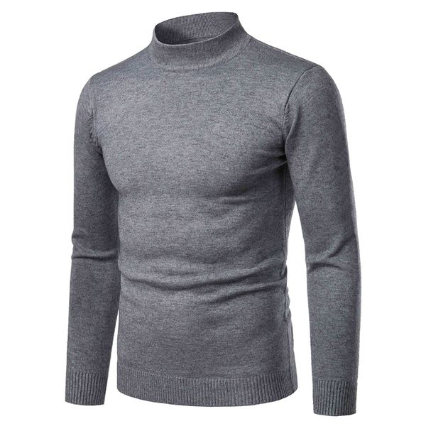 

men high neck cashmere knitwear autumn winter thick warm turtleneck male slim pullover casual solid long sleeves kg-1044, White;black