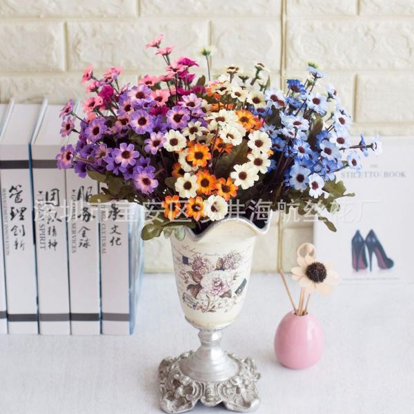 

artificial model 24 head autumn roadside chrysanthemum home decorative flower crafts1