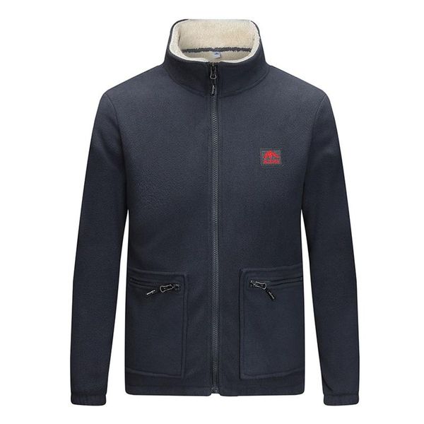 

men's jackets men thicken zipper stand collar long sleeve pockets fleece coats casual male winter warm plus size, Black;brown