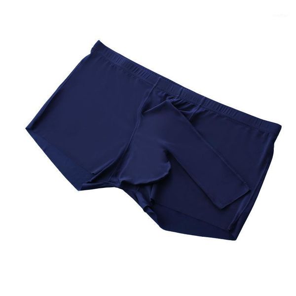 

men underwear boxers breathable man boxer solid gay underpants men's comfortable ice silk shorts underwear for men pants1, Black;white