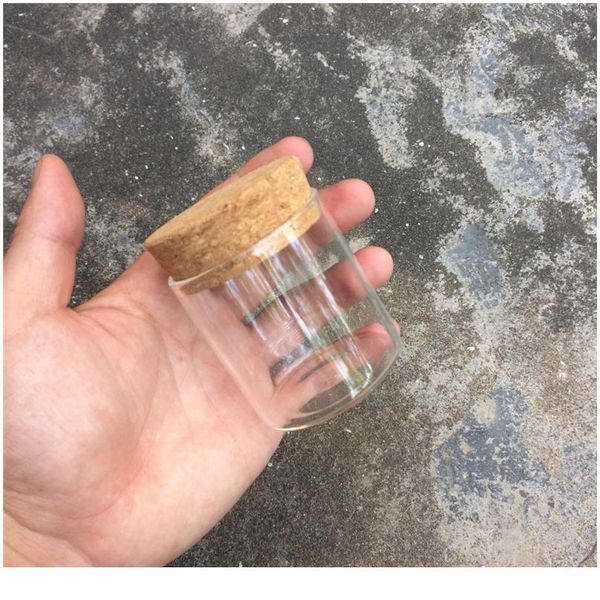 

90ml glass saffron jars with corks food grade widemouth container jars saffron transparent clear empty bottles 57x60mm bbyzsz