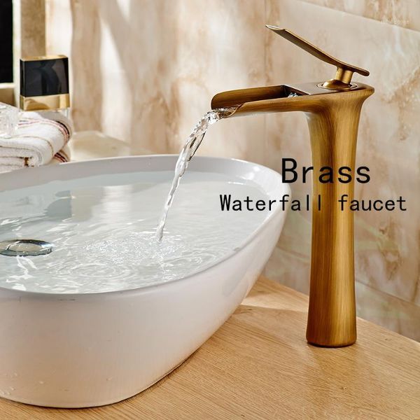 

bathroom sink faucets waterfall bronze basin faucet home toilet high-end1