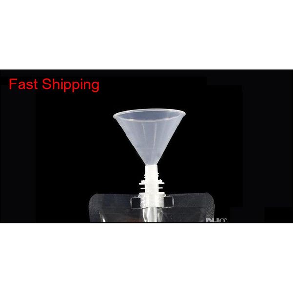 

50ml clear plastic stand up pouch with spout doypack beverage drink liquid samp qylruj dh_seller2010