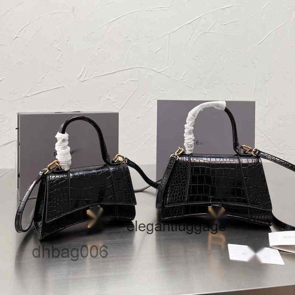 

classic bags high designer bag family 2022 hourglass version leather handbags women's handag crocodile pattern single zjsibalencaigass