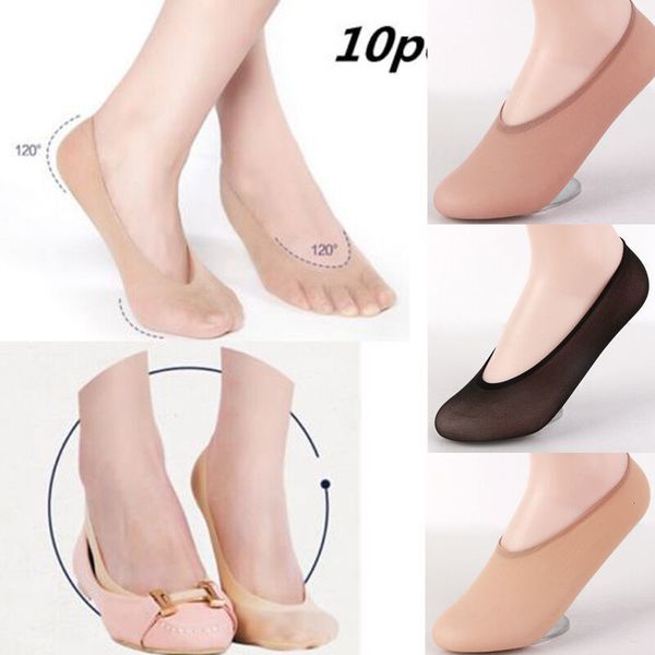 

10pair) women cotton antiskid invisible liner no show peds low cut socks, Black;white