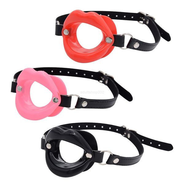 

2022 adultshop slave silicone lips o ring open mouth gag oral fetish bd