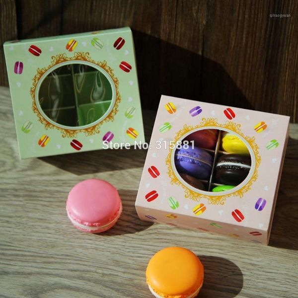 

macaron boxes cake box, (6 holding type) 20pcs/lot1