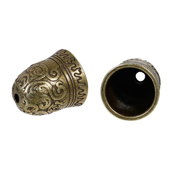 

doreenbeads zinc based alloy antique bronze diy beads caps bell (fit beads size 16mm dia.) 23mm( 7/8) x 20mm( 6/8) 2 pcs