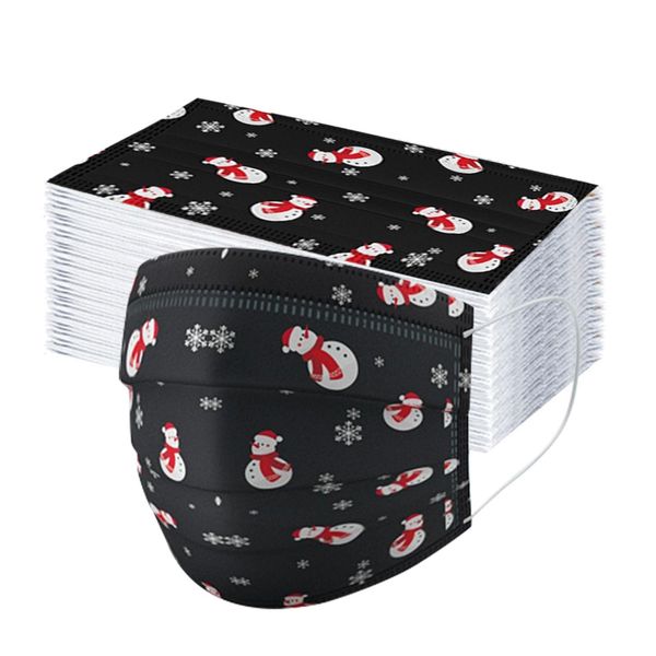 

быстрая доставка mscara оголовье родитель-ребенок одноразовая розовый рождество трехслойный маски 50шт взрослого 50шт детский masque jetable