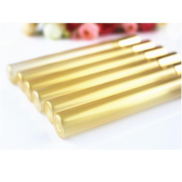 

20pcs/lot 15ml pearl gold color glass roll on bottle empty essential oils bottle travel perfume glass vials with rol qylvgz