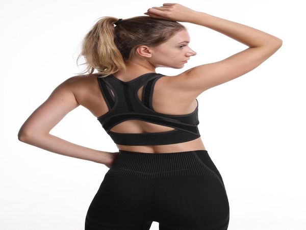 

gym yoga set women 2pcs seamless sport workout sports bra suit + leggings high waist gym fitness athletic running sportswear wmtgze xhlove
