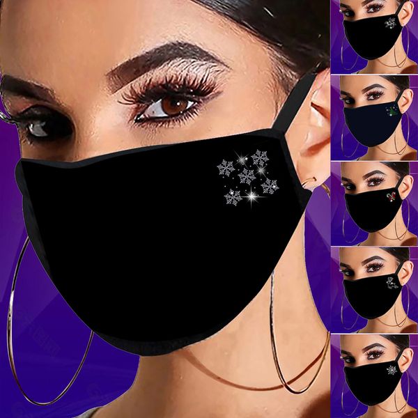 

winter christmas designer cap face mask e-lement fabric facial black woman cotton mouth bandanas protective party mask#yl5