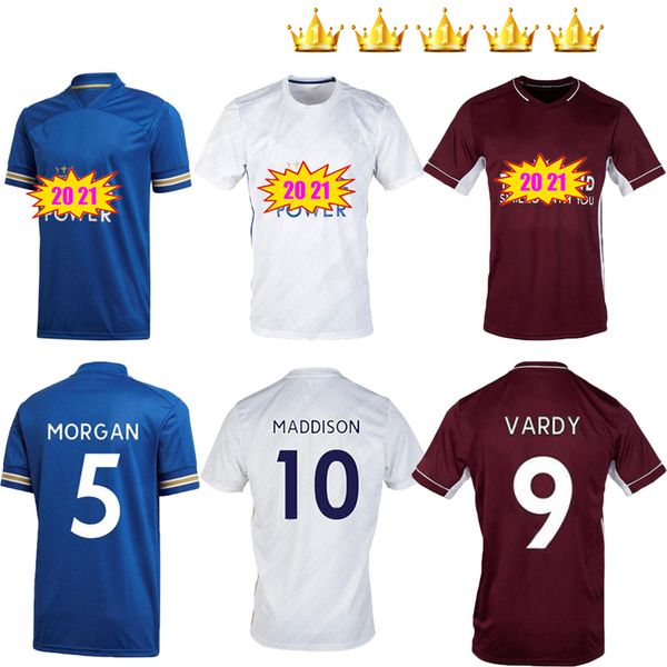 

20 21 vardy ayoze soccer jersey 2020 2021 tielemans city camiseta de fútbol lei ndidi maddison cester fofana home away third football shirt, Black;yellow