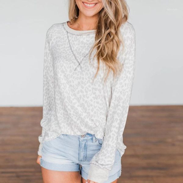 

feitong 2020 autumn new blouse women solid autumn blouse long sleeve pullover loose female casual ladies 1, White