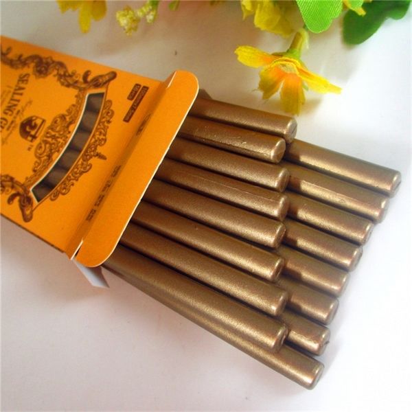 

16pcs vintage gold golden color sealing seal wax sticks wicks for postage letter classic wax seal stick glue gun for stamp 1019