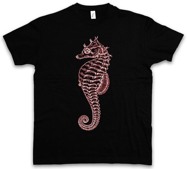 

sea horse t-shirt tattoo nautical sailor slash anchor captain rockabilly 2018 brand t shirt homme tees summer sport hooded sweatshirt hoodie