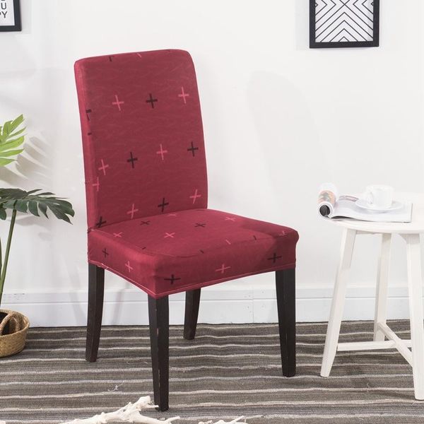 

plant printing chair cover restaurant wedding banquet decoration seat cover stretch spandex