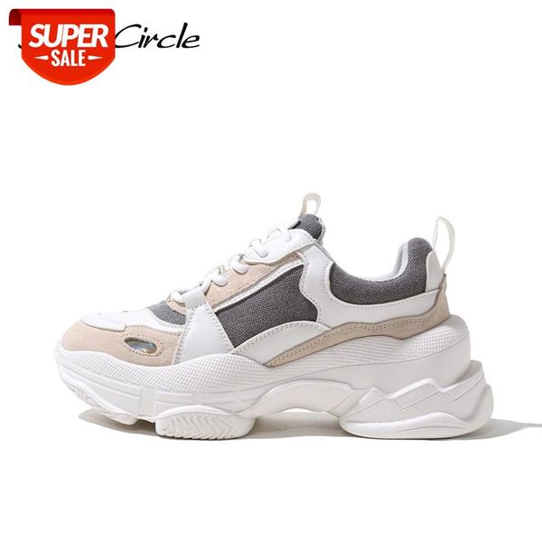 

Smile Circle Chunky Sneakers Women's Shoes Flat Platform shoes fashion Casual Thick-soled 7cm Ladies Sneakers #8t7d