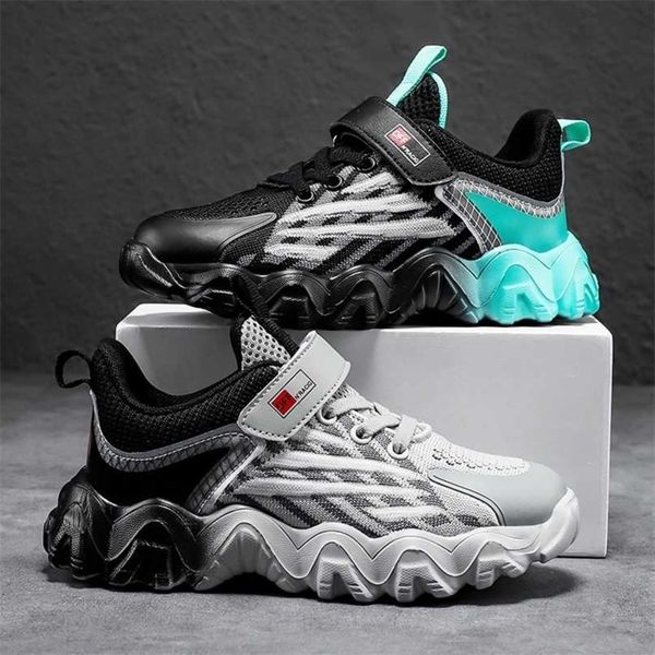 

breathable kids tenis sneakers children running shoes fashion lightweight boys sneakers casual walking shoes for boys 220121, Black