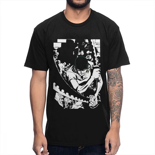 

roronoa zoro one piece popular anime design pure 3xl man's custom print summer casual sport hooded sweatshirt hoodie t shirt