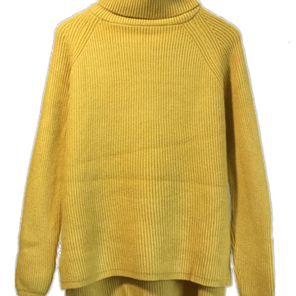 

2021 new thick turtleneck sweater women autumn winter harajuku casual loose ladies knitted jumpers pullovers women's clothing w9gi, Black;gray