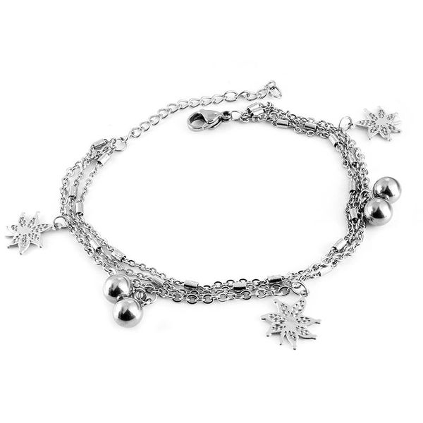 

trendy silver color charming bracelets bangles woman man sun pendant stainless steel luxury engagement wedding party jewellery, Black